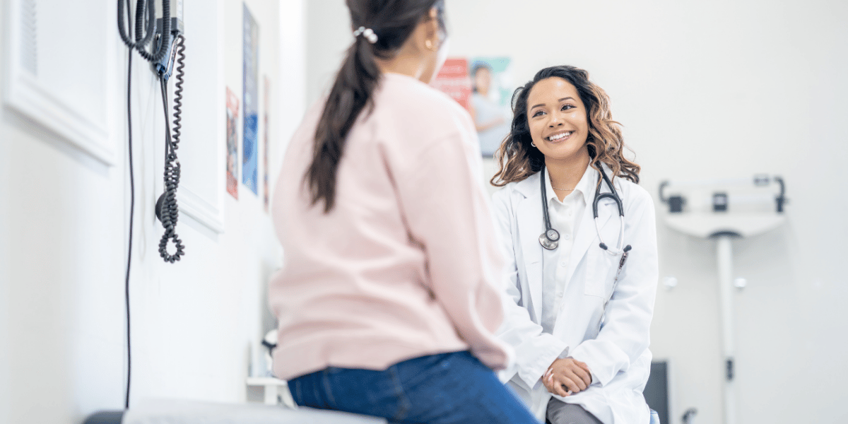 Doctor meeting with a patient